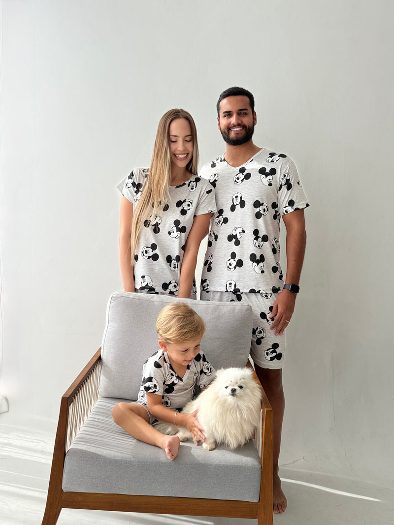 Kit Familia - Pijama Estampa Mickey